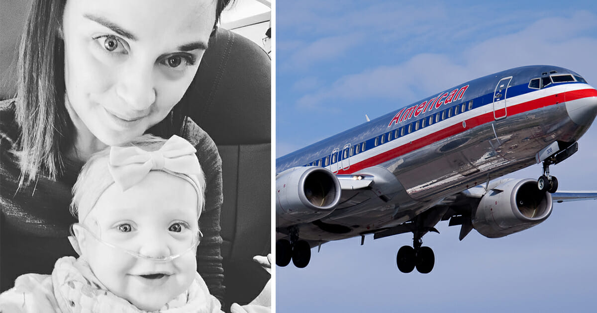 Mother boarded a flight with an 11-month-old baby when a stranger noticed her, gave up his first class seat, and left her with tears