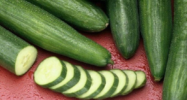 She ate one cucumber every day, and then people noticed that she had changed. That's what happened to her!