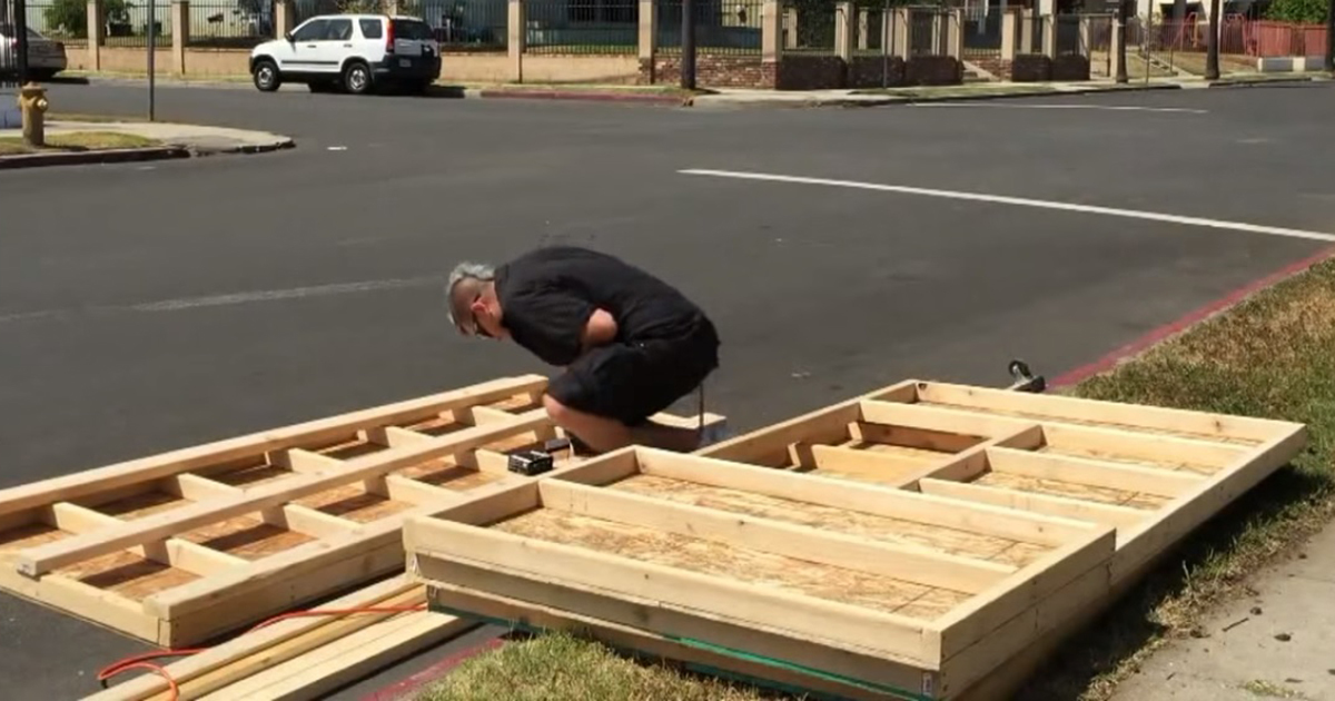 He saw this grandmother living on the street - the house he built for her is just amazing!