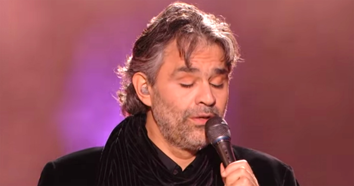 Elvis made this song famous. But when Andrea Bocelli performed it, the tears kept flowing