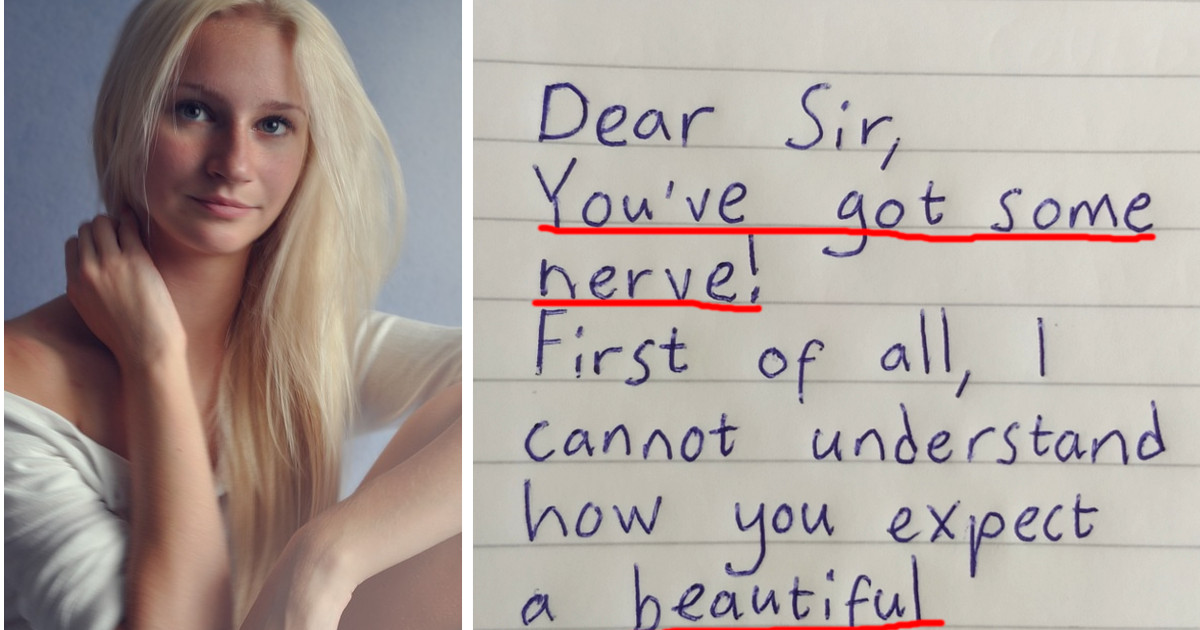 Married man cheated on his wife with a 19 year old escort girl, two weeks later he received a mysterious letter