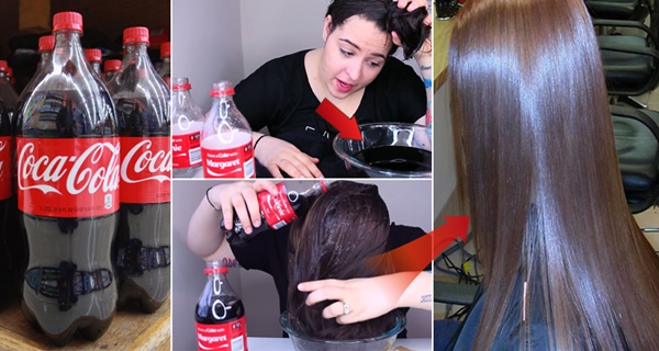 She washed her hair with Coke.. after 10 minutes she didn't believe the result!