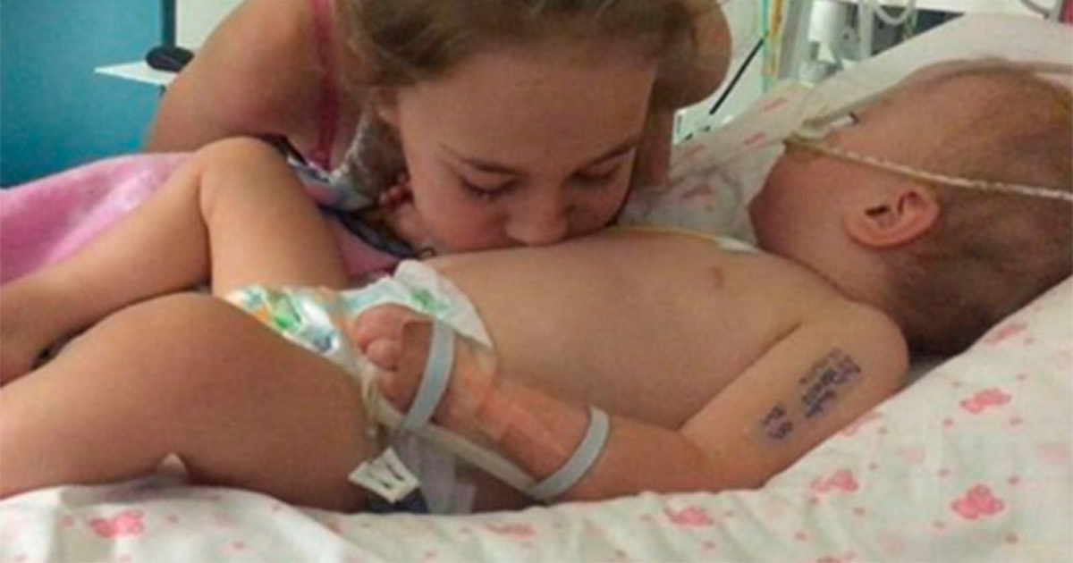 She tried to cheer up her dying sister by blowing air into her belly button - and then a miracle happened
