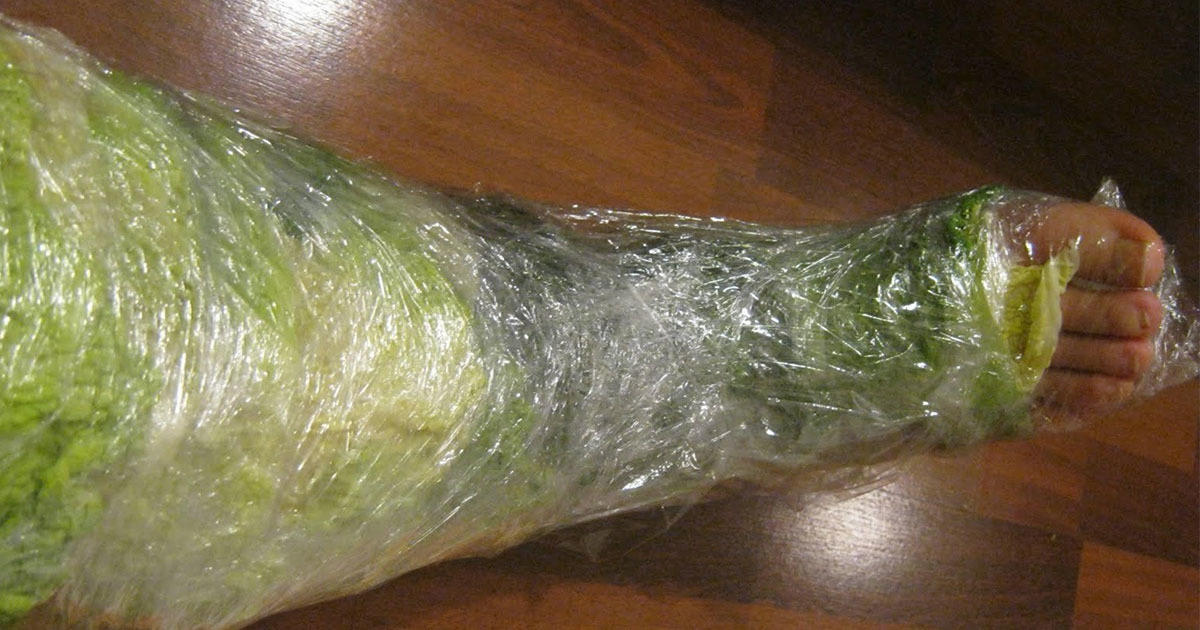 Wrap your leg with cabbage and wait for one hour - the results will astonish you!