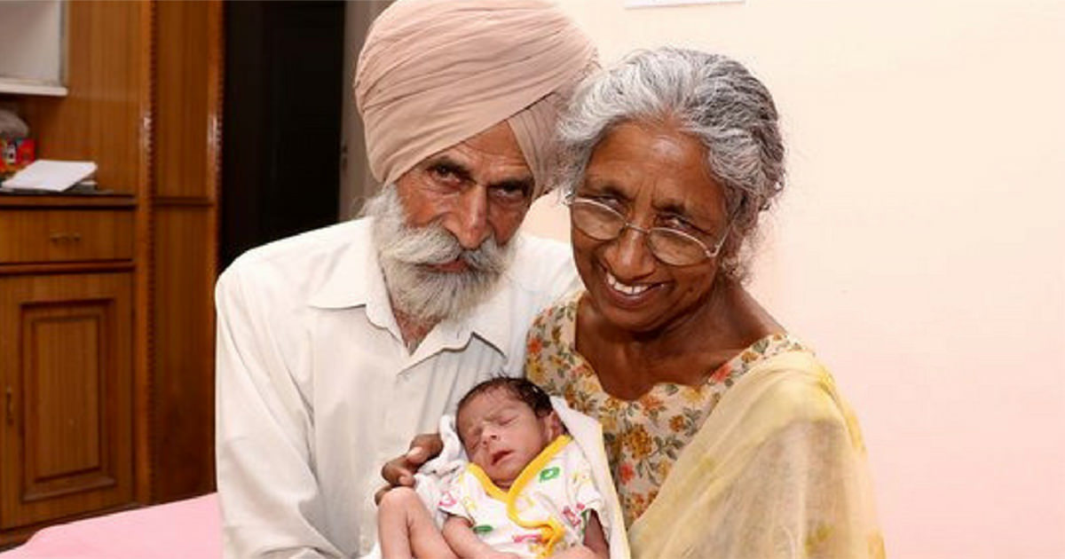A 72 year old woman got pregnant - now look at her child 11 months later