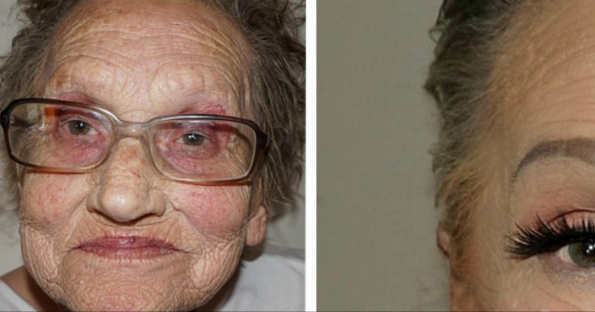 An 80-year-old asked her granddaughter to apply makeup on her. Now the result is amazing people all over the world