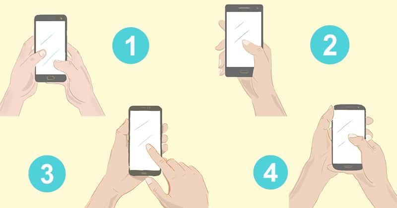 The way you hold your cellphone reveals many details about your personality