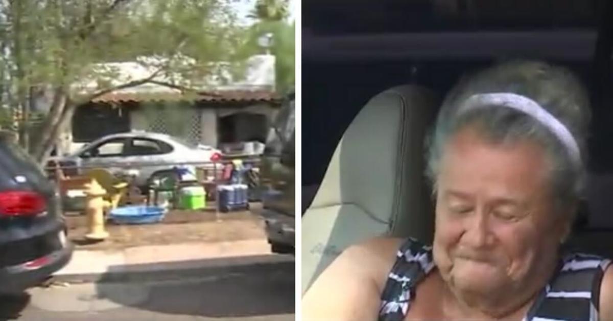 An old woman lives in her car in front of her house - and then the neighbors realized why she refuses to go inside
