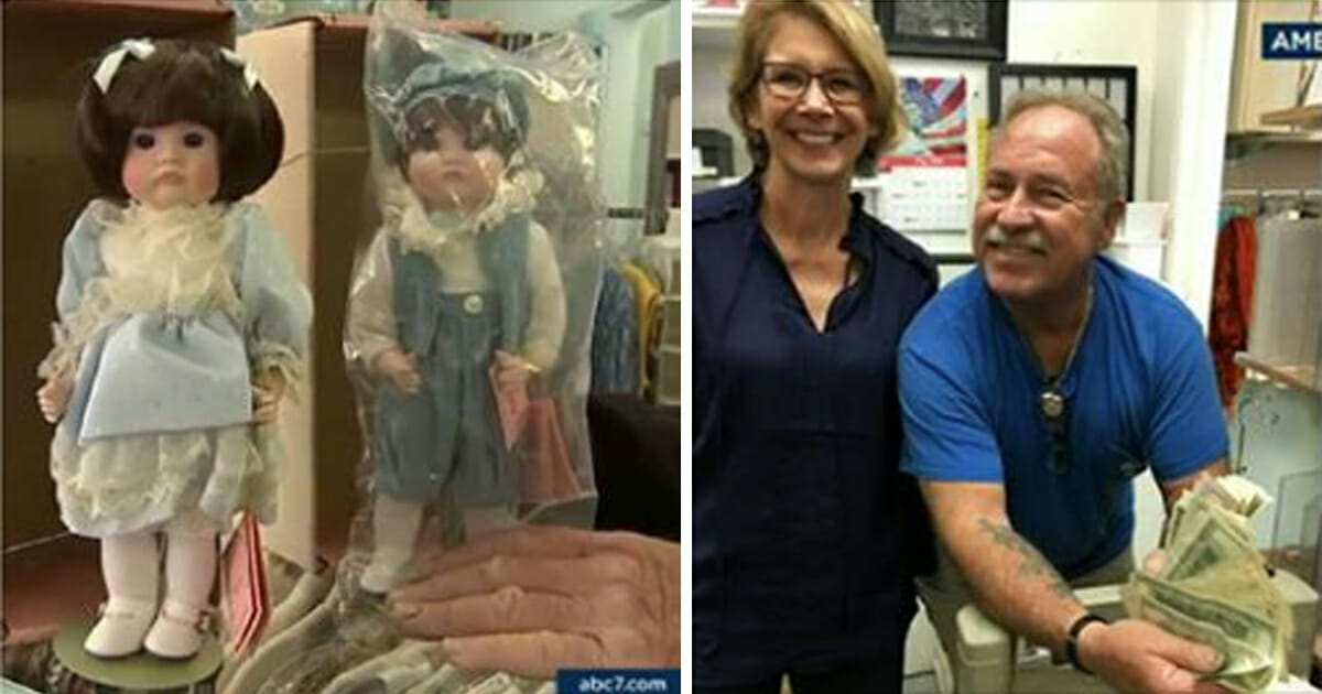 Son donated his late mother's dolls to a thrift store - when the staff opened a secret envelope inside, they were shocked