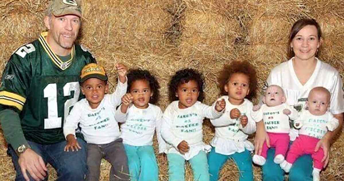 The couple had 3 pairs of twins in 5 years: but one unexpected detail left the doctors stunned