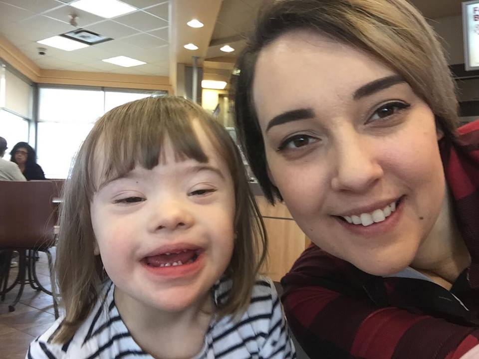 Two women pointed at a little girl with Down Syndrome - then a stranger said something that made her mom burst into tears