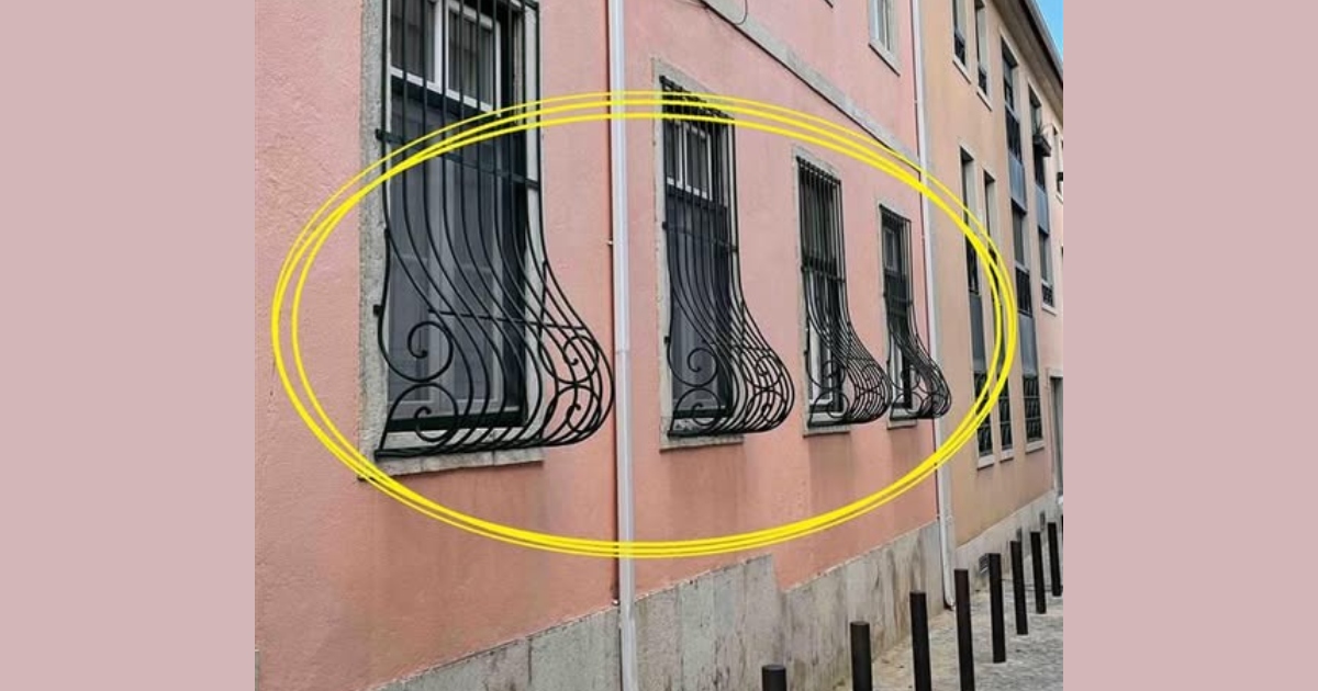 If you see window bars with a 'belly' at the bottom - this is what it means
